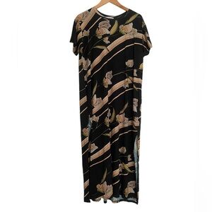 Novella Royale Black Floral Maxi Dress